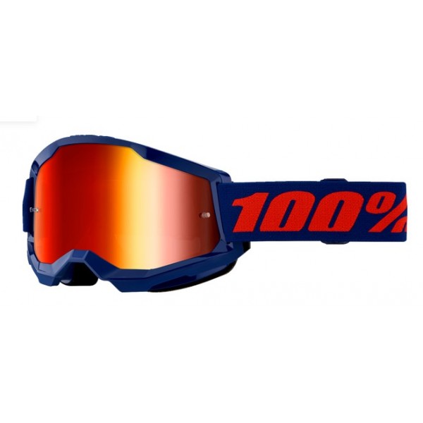 100% STRATA 2 ZATEMNJENA MOTOKROS OČALA NAVY 100% STRATA 2 ZATEMNJENA MOTOKROS OČALA NAVY